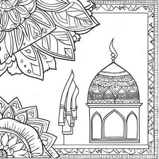 Eid Mubarak Coloring Page 3296-2670