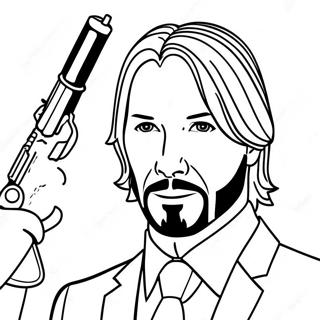 John Wick Coloring Page 32993-26410