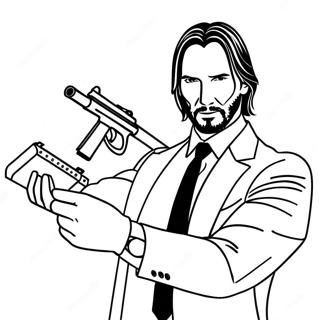 John Wick Coloring Page 32993-26412