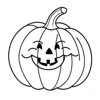 Smiling Pumpkin Coloring Page 32-32