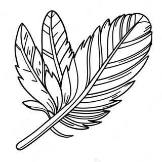 Turkey Feather Coloring Page 33003-26417