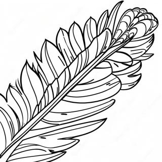 Colorful Turkey Feather Patterns Coloring Page 33004-26428