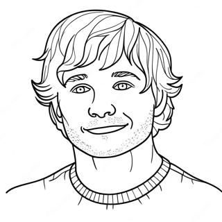 Ed Sheeran Coloring Page 33013-26421