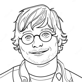 Ed Sheeran Coloring Page 33013-26423