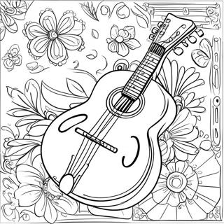 Mandolin Coloring Page 33063-26466