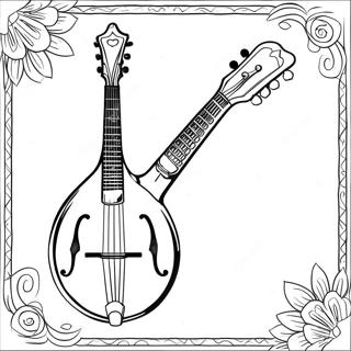 Mandolin Coloring Page 33063-26468