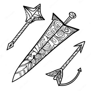 Colorful Arrow Design Coloring Page 33094-26514