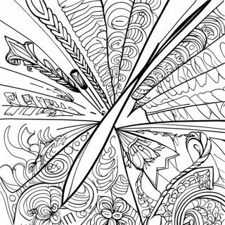 Colorful Arrow Design Coloring Page 33094-26515