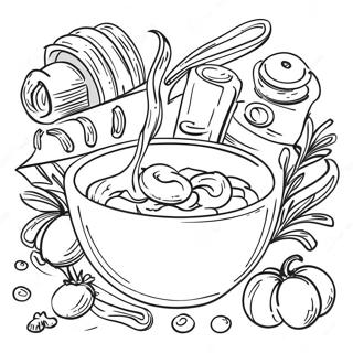 Pasta Coloring Pages