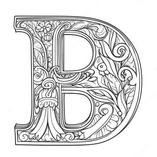 Elegant Alphabet Letters Coloring Page 33114-26507