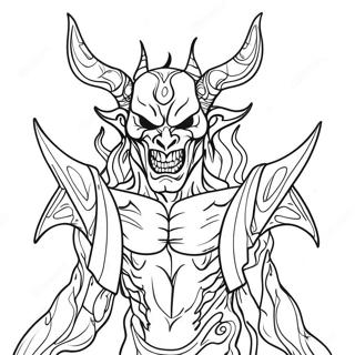 Ink Demon Coloring Pages