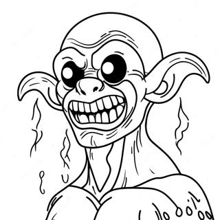 Creepy Ink Demon In Shadows Coloring Page 33134-26525