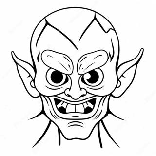 Creepy Ink Demon In Shadows Coloring Page 33134-26526