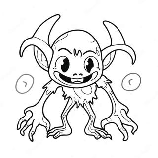 Creepy Ink Demon In Shadows Coloring Page 33134-26527