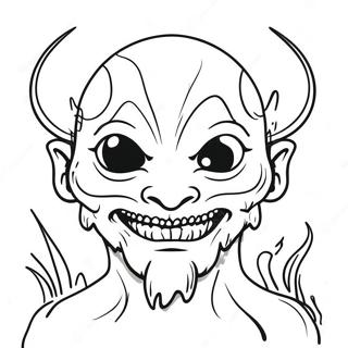 Creepy Ink Demon In Shadows Coloring Page 33134-26528