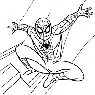 Spiderman 3 Action Pose Coloring Page 33143-26531