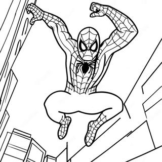 Spiderman 3 Action Pose Coloring Page 33143-26532