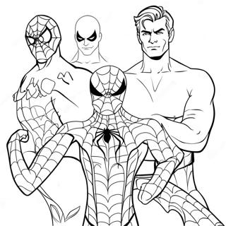 Spiderman 3 Villains Coloring Page 33144-26534