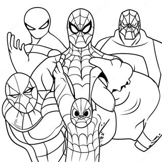 Spiderman 3 Villains Coloring Page 33144-26535