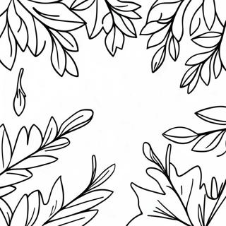 Colorful Autumn Branches Coloring Page 33154-26541