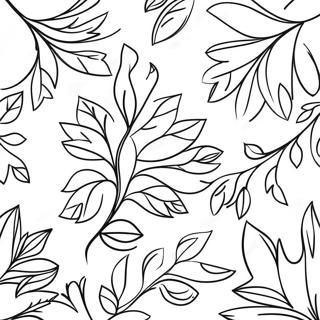 Colorful Autumn Branches Coloring Page 33154-26542