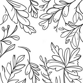 Colorful Autumn Branches Coloring Page 33154-26544