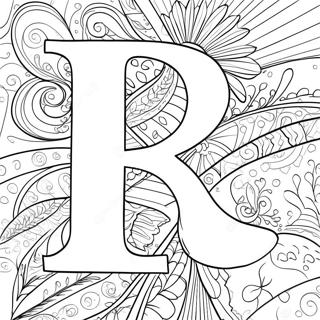 Letter R Coloring Page 3316-2689