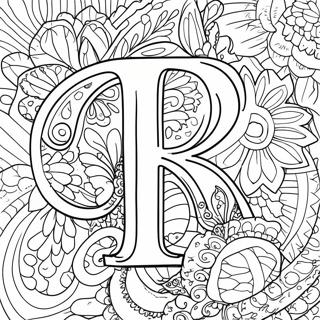 Letter R Coloring Page 3316-2690