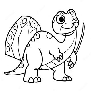 Vibrant Green Dinosaur Coloring Page 33184-26568