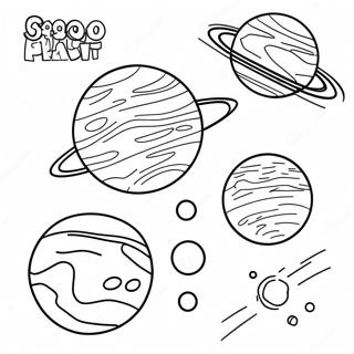 Colorful Planetary System Coloring Page 33194-26580