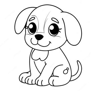 Cute Sick Puppy Coloring Page 33204-26581