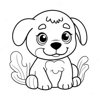 Cute Sick Puppy Coloring Page 33204-26583