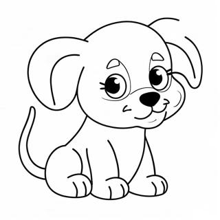 Cute Sick Puppy Coloring Page 33204-26584