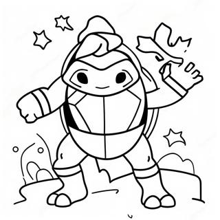 Ninja Turtle Christmas Tree Coloring Page 33213-26586