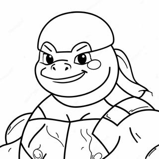 Ninja Turtle Santa Claus Coloring Page 33214-26589