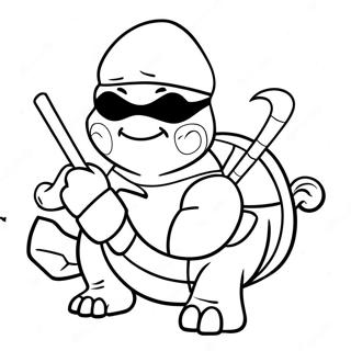 Ninja Turtle Santa Claus Coloring Page 33214-26591