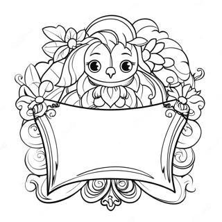 Banner Coloring Pages