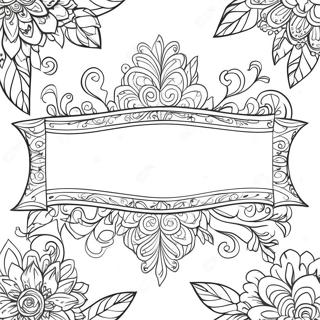 Banner Coloring Page 33223-26595