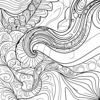 Colorful Swirling Marble Pattern Coloring Page 33244-26610