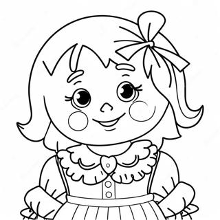 Raggedy Ann Coloring Page 33263-26626