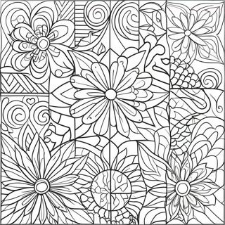 Quilt Patterns Coloring Page 3326-2695