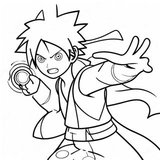 Minato With Rasengan Coloring Page 33274-26634