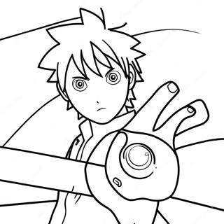 Minato With Rasengan Coloring Page 33274-26636