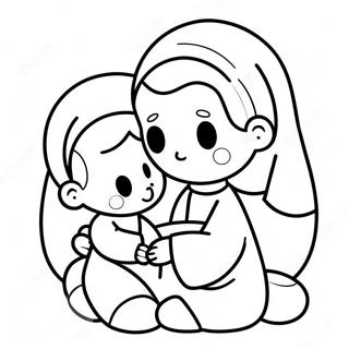 Religious Precious Moments Coloring Page 33283-26638