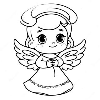 Precious Moments Angel Coloring Page 33284-26642