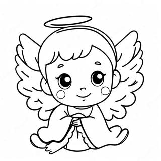 Precious Moments Angel Coloring Page 33284-26643