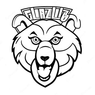 Memphis Grizzlies Logo Coloring Page 33303-26654