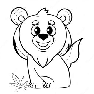 Memphis Grizzlies Bear Mascot Coloring Page 33304-26658