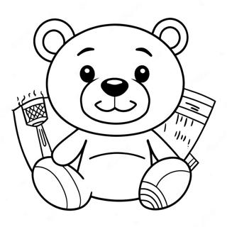 Memphis Grizzlies Bear Mascot Coloring Page 33304-26660