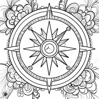 Vintage Compass Coloring Page 33314-26668